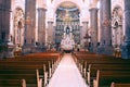 Interiors of the Puebla cathedral, Mexico Royalty Free Stock Photo