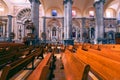 Interiors of the Puebla cathedral, Mexico Royalty Free Stock Photo