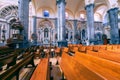 Interiors of the Puebla cathedral, Mexico