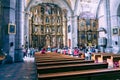 Interiors of the Puebla cathedral, Mexico