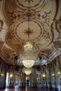 Interiors of Queluz National Palace, near Lisbon, Portugal