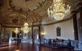 Interiors of Queluz National Palace, near Lisbon, Portugal