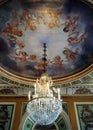 Interiors of Queluz National Palace, near Lisbon, Portugal