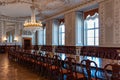 Interiors of the royal halls in the Christiansborg Palace in Copenhagen, Denmark Royalty Free Stock Photo