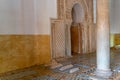 Interiors of Saadian tombs in the city of Marrakech, Morocco