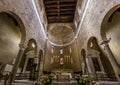 Interiors San Frediano basilica, Lucca, Italy