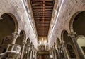 Interiors San Frediano basilica, Lucca, Italy