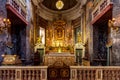 Interiors of Santi Vincenzo e Anastasio a Trevi church in Rome, Italy Royalty Free Stock Photo