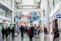 Interiors of Seoul-Incheon International Airport, the primary airport serving the Seoul Capital Area, and one of the largest and Royalty Free Stock Photo