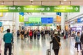 Interiors of Seoul-Incheon International Airport, the primary airport serving the Seoul Capital Area, and one of the largest and Royalty Free Stock Photo