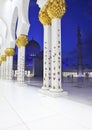 Interiors of Sheikh Zayed Mosque, Abu Dhabi Royalty Free Stock Photo