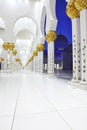 Interiors of Sheikh Zayed Mosque, Abu Dhabi Royalty Free Stock Photo