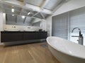 Interiors shots of a modern bathroom Royalty Free Stock Photo