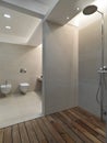 Interiors shots of a modern bathroom Royalty Free Stock Photo