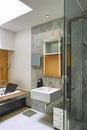 Interiors shots of a modern bathroom Royalty Free Stock Photo