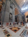 Interiors of St. Peters Basilica in Vatican