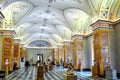 Interiors of State Hermitage museum, St. Petersburg, Russia Royalty Free Stock Photo