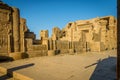 Interiors of the Temple of Edfu. Egypt Royalty Free Stock Photo