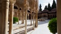 Interiour Court with Lions of Nasrid Palace at Alhambra