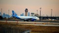 Interjet Airlines Airbus airplane ready for takeoff. Royalty Free Stock Photo