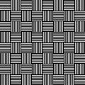 Interlace pattern with alternating squares with lines Royalty Free Stock Photo