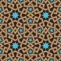 Interlaced Arabic Seamless Pattern Royalty Free Stock Photo