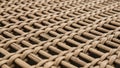 Smooth with tightly woven intersections providing an evenly spaced and Royalty Free Stock Photo