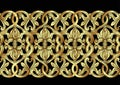 Interlacing abstract ornament in the medieval, romanesque style.