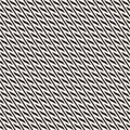 Interlacing Parallel Stripes. Vector Seamless Monochrome Pattern.