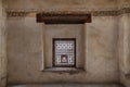 Interleaved grunge wooden window Mashrabiya, Medieval Cairo, Egypt Royalty Free Stock Photo