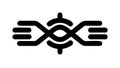 Interlocking Abstract Pattern, Connectivity, Complexity, vector design Generative AI Royalty Free Stock Photo