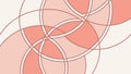 Interlocking Abstract Rings Geometric Pattern, vector design Generative AI Royalty Free Stock Photo