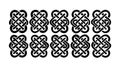 Interlocking Celtic Knot Pattern Decorative Blocks, vector design Generative AI Royalty Free Stock Photo
