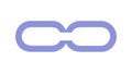 Interlocking Chain Link Icon, Connection and Strength Symbol, vector design Generative AI Royalty Free Stock Photo