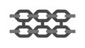 Interlocking Chain Links Abstract Pattern, Strong Connection Unity, vector design Generative AI Royalty Free Stock Photo
