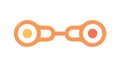 Interlocking Chain Links Icon, Connection and Strength Symbol, vector design Generative AI Royalty Free Stock Photo