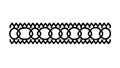 Interlocking chain pattern, strength, unity, and connection, vector design Generative AI Royalty Free Stock Photo