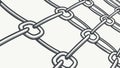 Interlocking Chains Design Element in Vector Illustration, vector design Generative AI Royalty Free Stock Photo