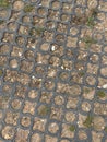 Interlocking Circle Paver Ground Cover Tiles Over Dirt Surface Royalty Free Stock Photo