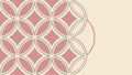 Interlocking Circular Patterns, Seamless Geometric Design. vector design Generative AI Royalty Free Stock Photo