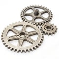 Interlocking Cogs isolated on white background