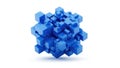 Interlocking cubes in a three-dimensional structure Royalty Free Stock Photo