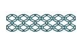 Interlocking Diamond Grid Chain Pattern, vector design Generative AI Royalty Free Stock Photo