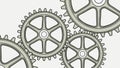 Interlocking Gears Background: Steampunk Mechanical Pattern, vector design Generative AI Royalty Free Stock Photo
