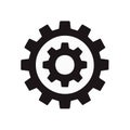 Interlocking Gears Illustration Engineering Mechanism Machinery Symbol Black and White Royalty Free Stock Photo