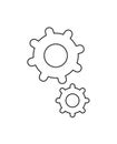 Interlocking gears representing teamwork, collaboration, and mechanical processes in engineering