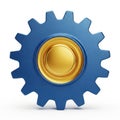 Interlocking gears symbolizing mechanical integration and precision engineering Royalty Free Stock Photo