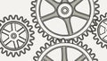 Interlocking Gears Vector Illustration, vector design Generative AI Royalty Free Stock Photo