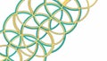 Interlocking Geometric Corner Pattern, vector design Generative AI Royalty Free Stock Photo