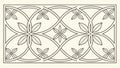 Interlocking Geometric Floral Pattern Vector Ornamental Design, vector design Generative AI Royalty Free Stock Photo
